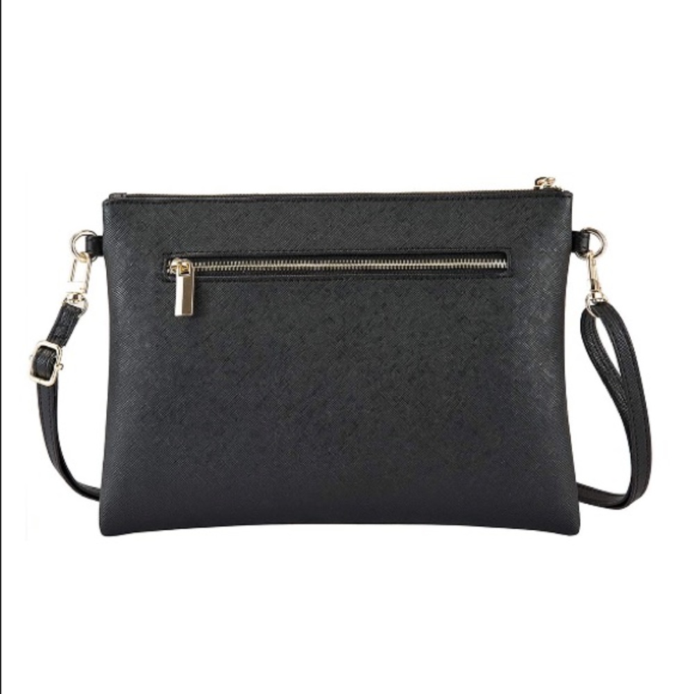 Minimalist Black Shoulder Handbag
